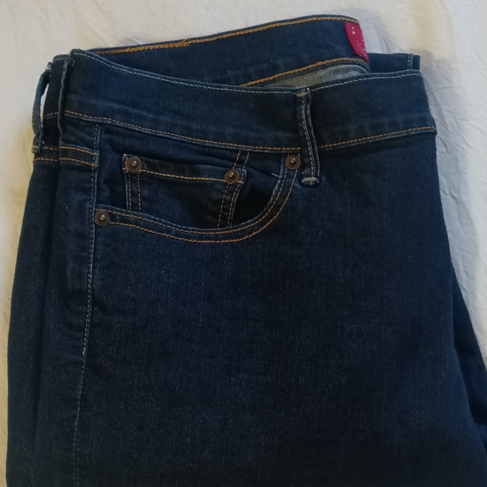 Lucky Brand Dark Denim Sweet & Straight Style Size 14/32 Regular - Picture 5 of 5